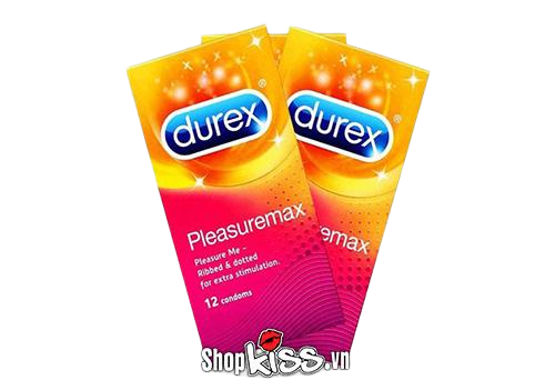Bao Cao Su Gân Gai Durex Pleasure Max Hộp 12 Cái Chống Xuất Tinh Sớm 