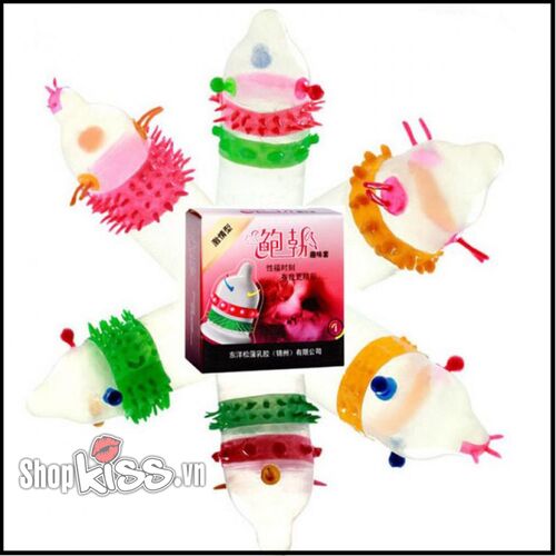 Bao cao su siêu gai RunBo gai gân kéo dài khoái cảm