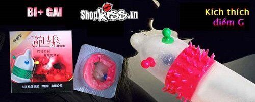 Bao cao su siêu gai râu tăng khoái cảm kích thích điểm G mềm mại