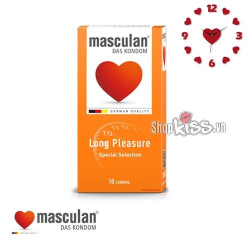 Bao cao su kéo dài Masculan Đức 10 cái chống xuất tinh