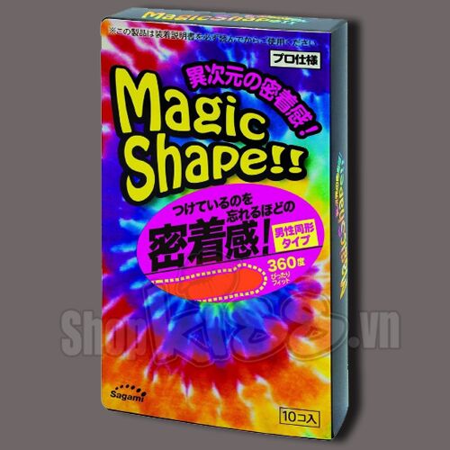 Bao Cao Su Sagami Magic Shape 3D Gân Sọc Mỏng Nhẹ Cảm Giác Thật
