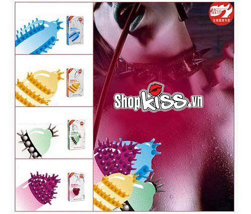 Bao cao su gai râu bi mềm mại kích thích điểm G nam sử dụng tiện lợi