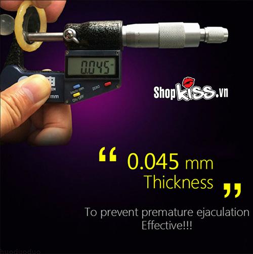 Bao cao su gai có viên bi lớn kích thích khoái cảm tối đa nữ