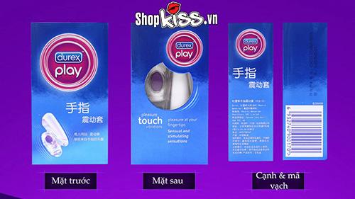 Máy rung ngón tay Durex Play Finger sextoy nữ cao cấp silicon