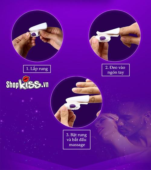 Máy rung ngón tay Durex Play Finger sextoy nữ cao cấp silicon