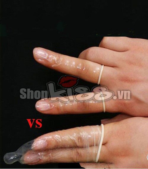 Bao cao su đeo ngón tay siêu mỏng kích thích an toàn tiện lợi