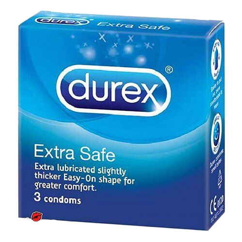 Bao cao su Durex Extra Safe nhiều chất nhờn chống xuất tinh 