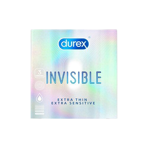 Bao cao su siêu mỏng Durex Invisible 3 cái chất lượng cao 