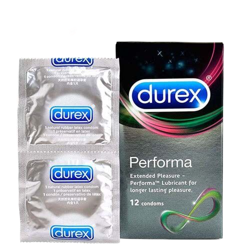  Bỏ sỉ Bao cao su kéo dài thời gian Durex Performa – Hộp 12 cái  hàng mới về 