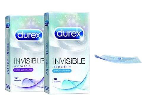 Bao cao su Durex Invisible Extra Thin siêu mỏng cảm giác thật 