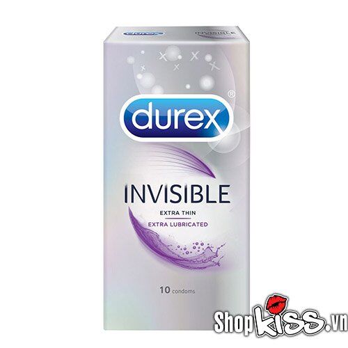 Bao cao su Durex Invisible siêu mỏng bôi trơn tự nhiên