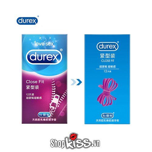 Bao Cao Su Durex Close Fit Cỡ Nhỏ Ôm Khít Siêu Sướng