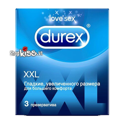 Bao Cao Su Durex XXL Size Lớn Kéo Dài Thời Gian Quan Hệ 