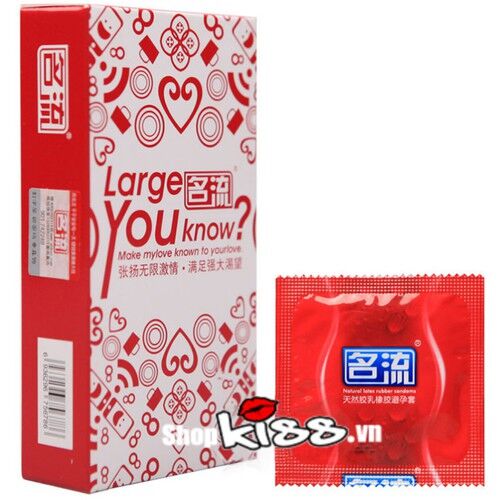 Bao cao su size lớn nam Large You Know an toàn thoải mái tăng khoái cảm