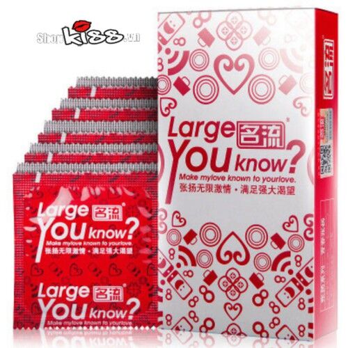 Bao cao su size lớn nam Large You Know an toàn thoải mái tăng khoái cảm
