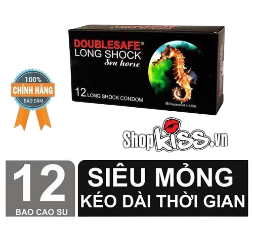 Bao cao su Doublesafe Long Sock mỏng kéo dài thời gian quan hệ 