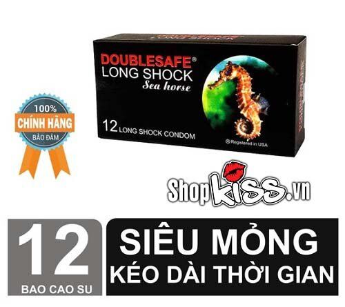 Bao cao su Doublesafe Long Sock mỏng kéo dài thời gian quan hệ