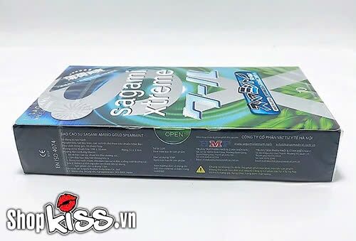 Bao cao su Sagami Xtreme hương bạc hà mát lạnh siêu mỏng