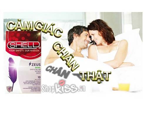 Bao cao su Shell Zeus siêu mỏng an toàn chống tuột
