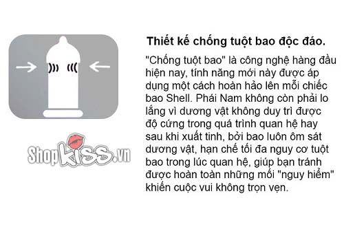 Bao cao su Shell Zeus siêu mỏng an toàn chống tuột