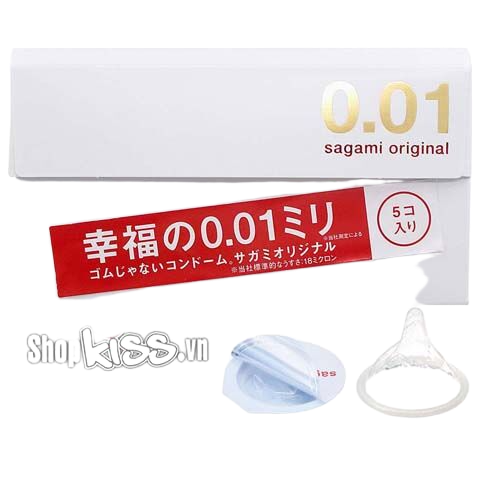 Bao cao su siêu mỏng Sagami Original 0.01 cảm giác thật nhất 