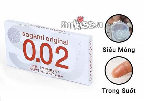 Bao Cao Su Sagami Siêu Mỏng 0.02 Châu Á An Toàn