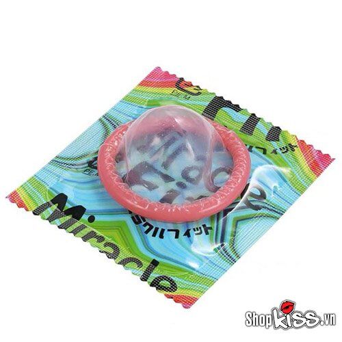 Bao cao su Sagami Miracle Fit size nhỏ mịn 10 cái hộp