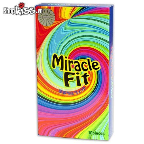 Bao cao su Sagami Miracle Fit size nhỏ mịn 10 cái hộp