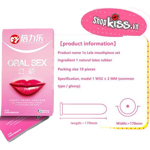 Bao cao su Oral Sex quan hệ bằng miệng phòng tránh an toàn 