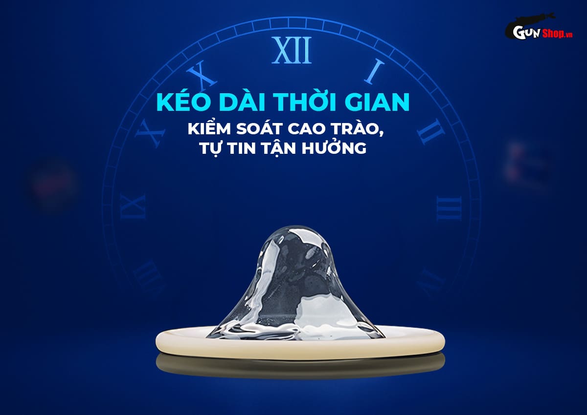 Bao cao su Shell Triple Mix 12 cái Hàn Quốc siêu mỏng kích thích