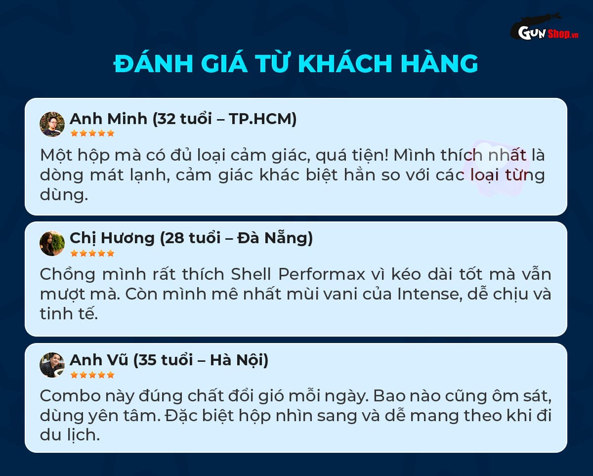 Bao cao su Shell Triple Mix 12 cái Hàn Quốc siêu mỏng kích thích