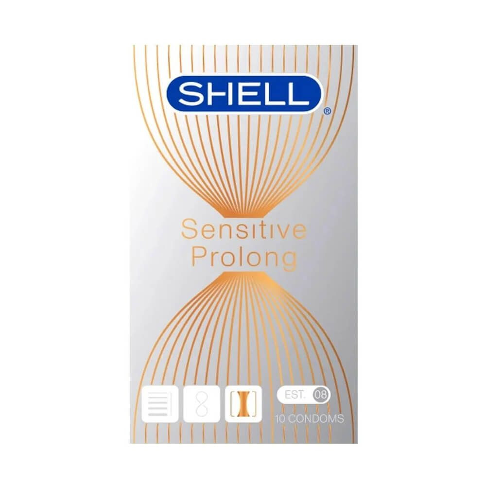 Bao cao su Shell Sensitive Prolong siêu mỏng kéo dài thời gian yêu 