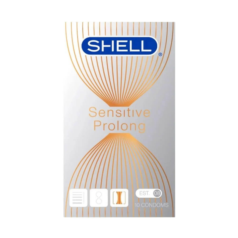  Đại lý Bao cao su Shell Sensitive Prolong - Siêu mỏng 0.03mm kéo dài thời gian - Hộp 10 cái  chính hãng 