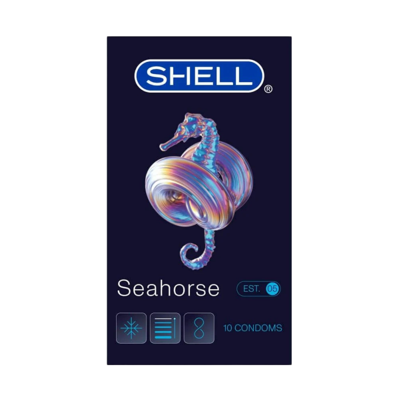  Nhập sỉ Bao cao su Shell Seahorse - Kéo dài thời gian - Hộp 10 cái  cao cấp 
