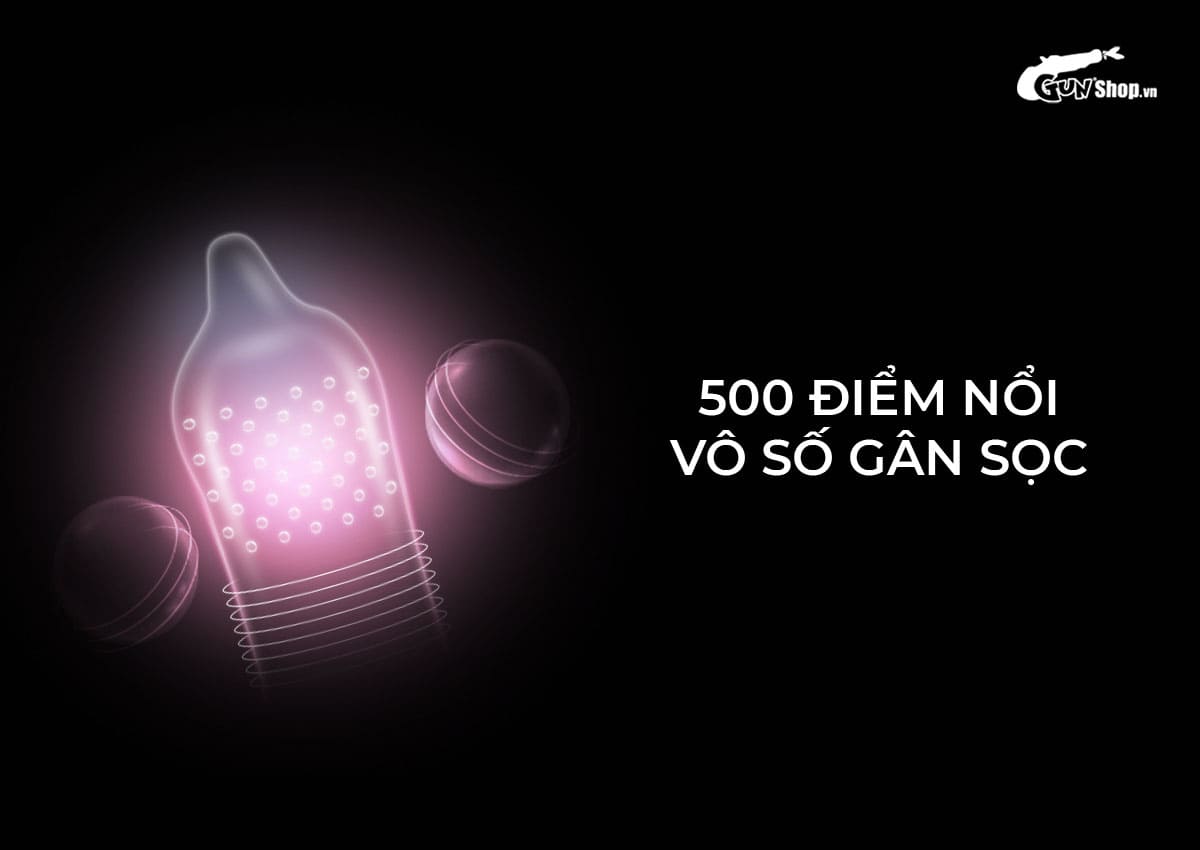 Bao cao su Shell Play Ring 6 tính năng hộp 10 cái kèm vòng kéo dài