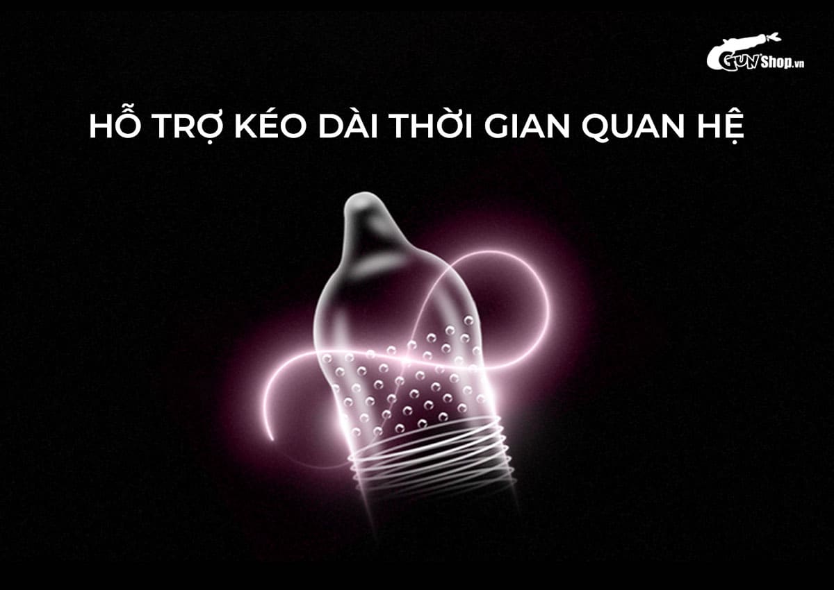 Bao cao su Shell Play Ring 6 tính năng hộp 10 cái kèm vòng kéo dài