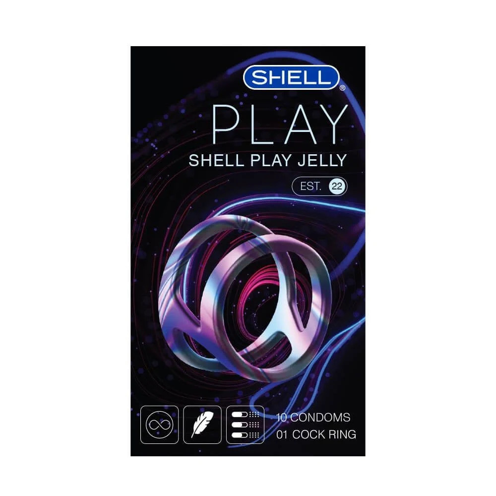 Bao cao su Shell Play Jelly 6 tính năng siêu mỏng tăng khoái cảm 
