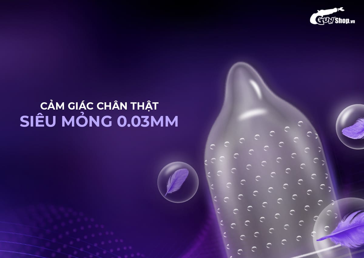 Bao cao su Shell Play Jelly 6 tính năng, hộp 10 cái tặng vòng kéo dài