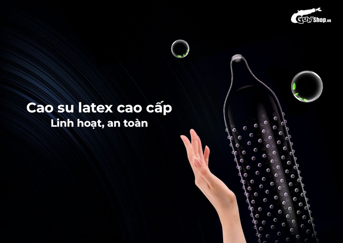 Bao cao su Shell Play Cocks 6 tính năng mỏng kéo dài hương dâu 10 cái