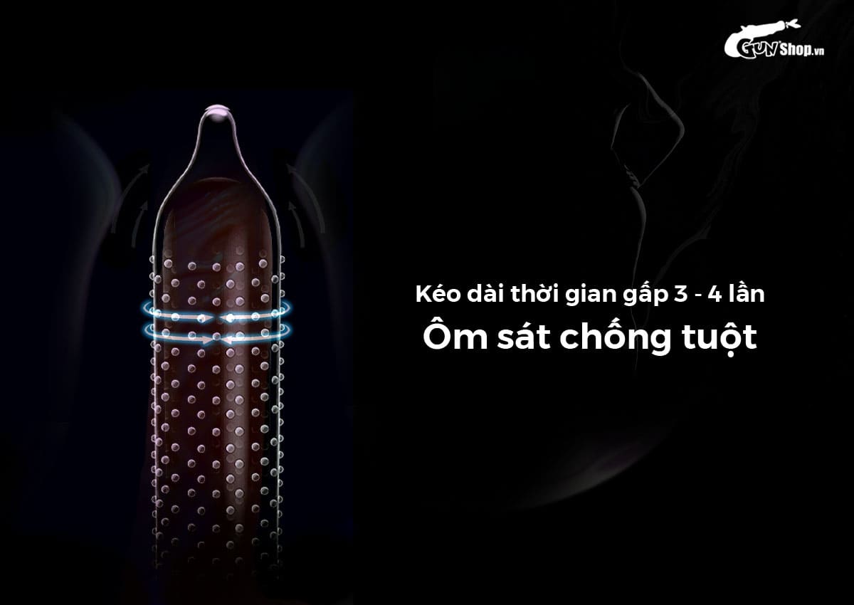 Bao cao su Shell Play Cocks 6 tính năng mỏng kéo dài hương dâu 10 cái