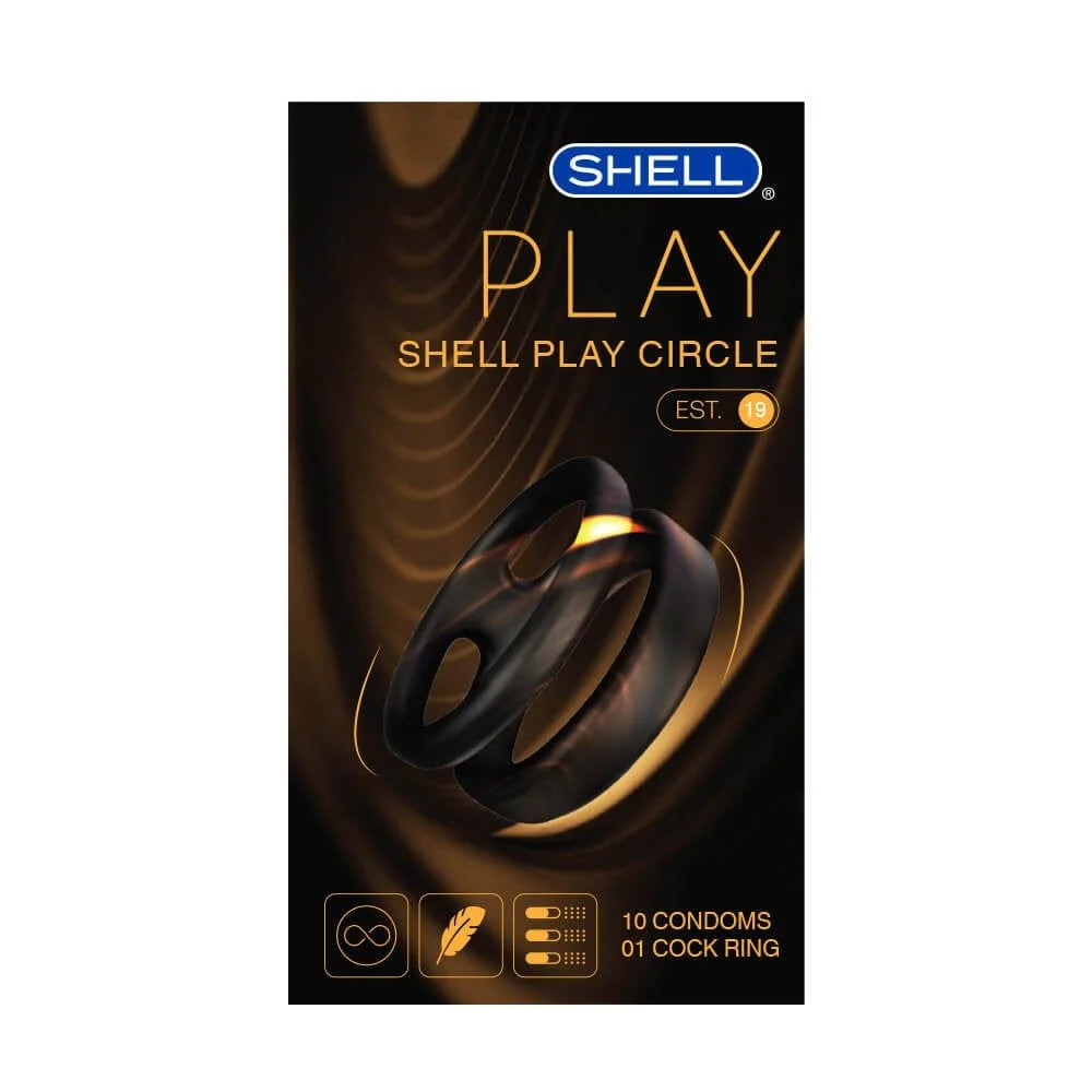 Bao cao su Shell Play Circle 10 cái kéo dài thời gian gân nổi 