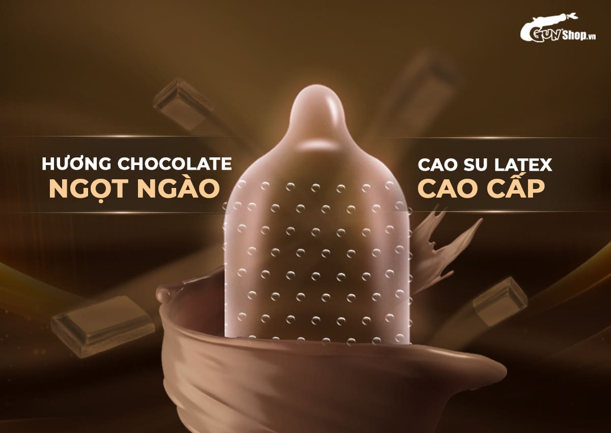 Bao cao su Shell Play Circle gân nổi 500 điểm kích thích hộp 10 cái