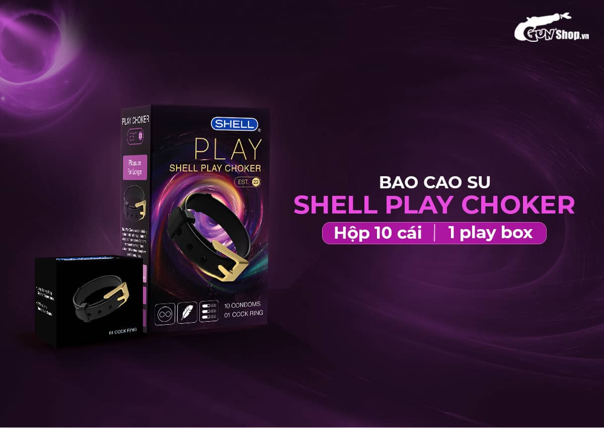 Bao cao su Shell Play 6 tính năng tặng vòng kéo dài thời gian Bao cao su Shell Play 6 tính năng tặng vòng kéo dài thời gian