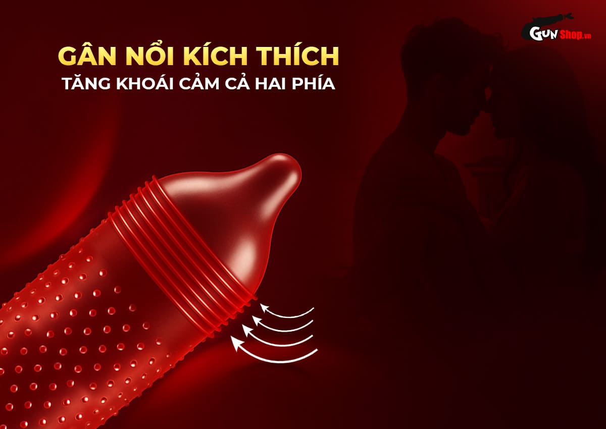 Bao cao su Shell Performax 6 in 1 hộp 10 cái kéo dài thời gian