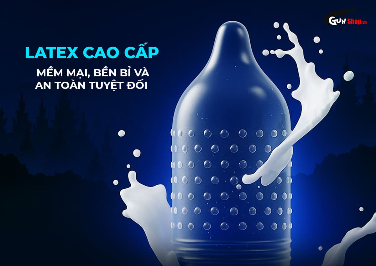 Bao cao su Shell Love Bead gân nổi bi silicon 1.5cm kéo dài thời gian hộp 5 cái