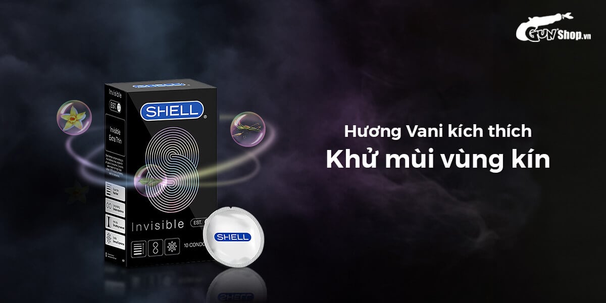  Nơi bán Bao cao su Shell Invisible - Siêu mỏng chống tuột kéo dài thời gian - Hộp 10 cái có tốt không?