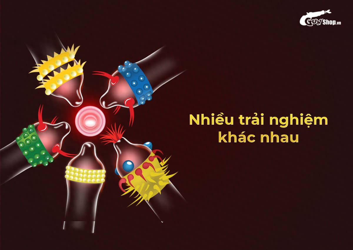 Bao cao su Shell Dragon Fire gai bi nổi tăng cảm giác mạnh