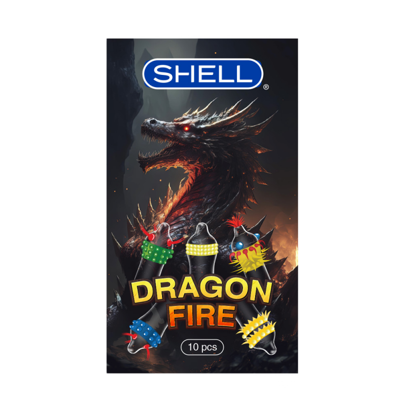  Kho sỉ Bao cao su Shell Dragon Fire - Hộp 5 bao gai bi nổi lớn + 5 bao Shell Performax  tốt nhất 