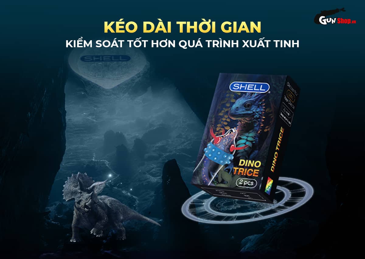 Đại lý Bao cao su Shell Dino Trice - Hộp 1 bao gai 2 vòng bi + 1 bao Shell Performax có tốt không? Đại lý Bao cao su Shell Dino Trice - Hộp 1 bao gai 2 vòng bi + 1 bao Shell Performax có tốt không?