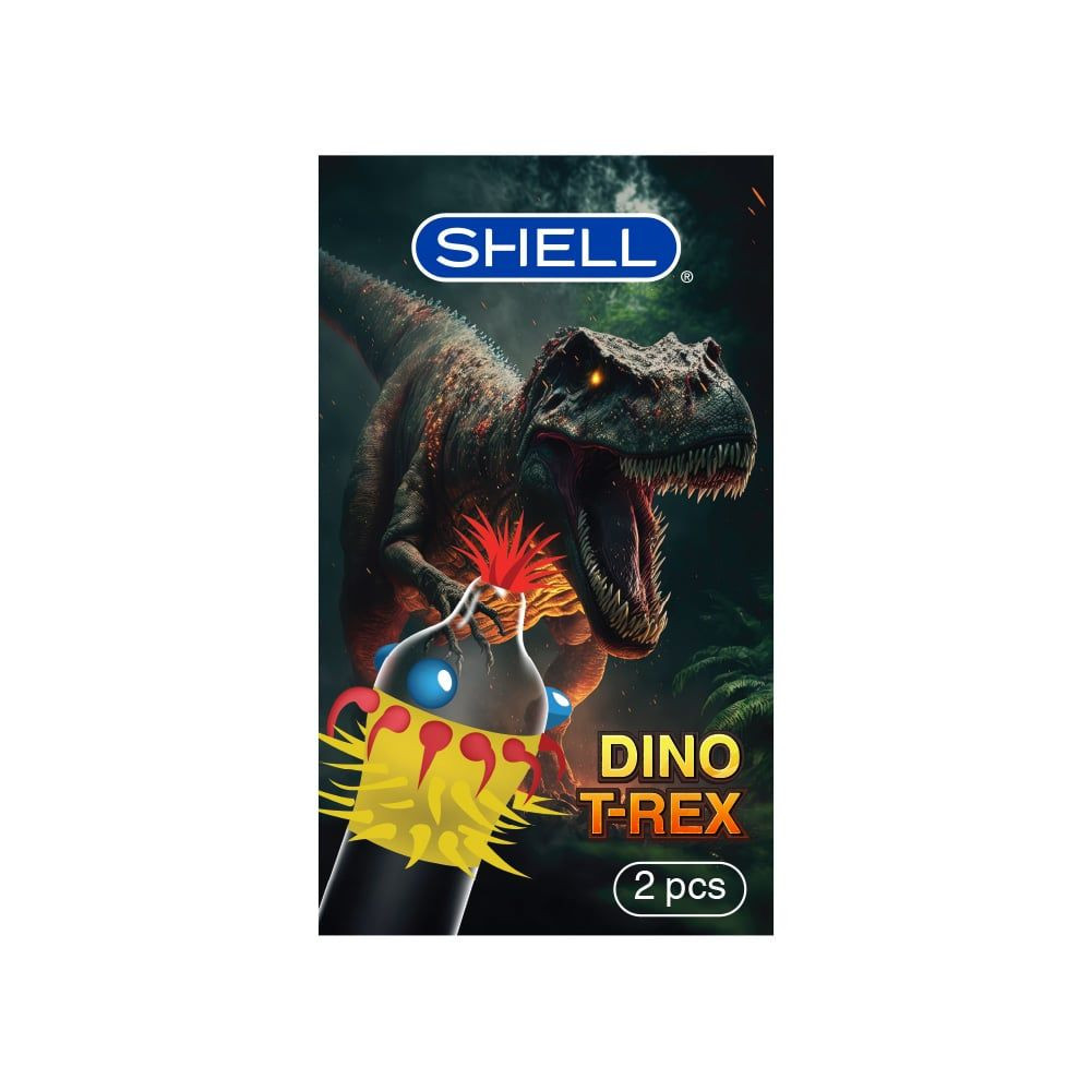 Bao Cao Su Shell Dino T-rex Vòng Gai Bi Lớn Tăng Kích Thước 